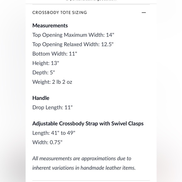 Portland leather crossbody tote - Picture 5 of 12